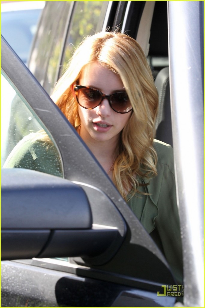 Emma Roberts Versace sunglasses